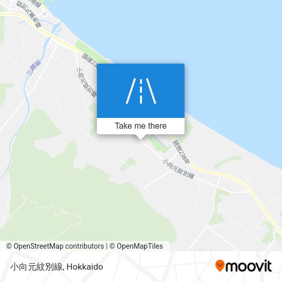 小向元紋別線 map