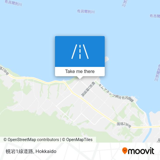 幌岩1線道路 map