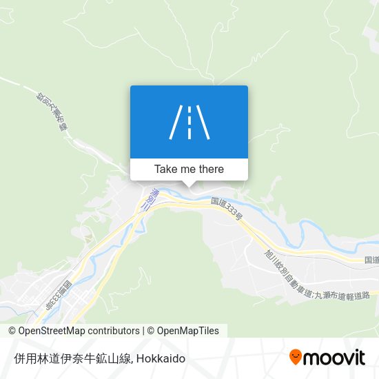 併用林道伊奈牛鉱山線 map