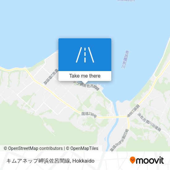 キムアネップ岬浜佐呂間線 map
