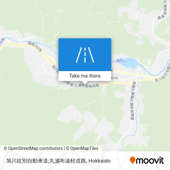 旭川紋別自動車道;丸瀬布遠軽道路 map