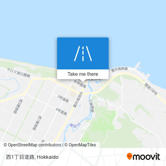 西1丁目道路 map
