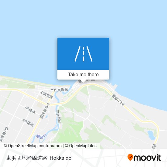 東浜団地幹線道路 map