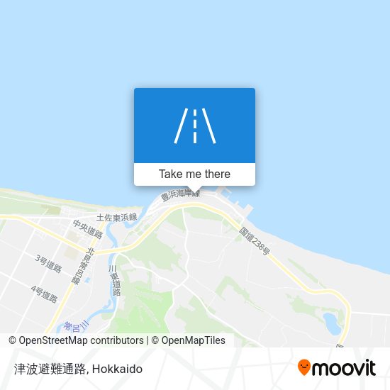 津波避難通路 map
