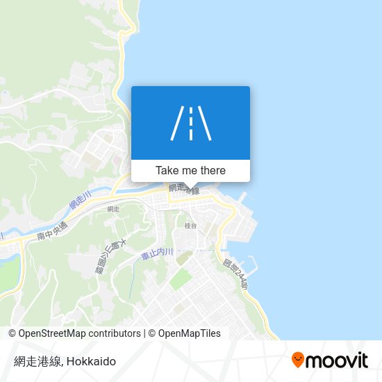 網走港線 map