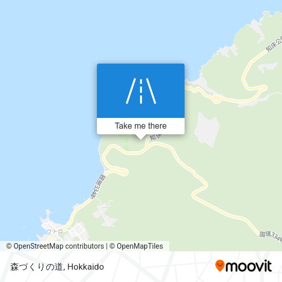 森づくりの道 map