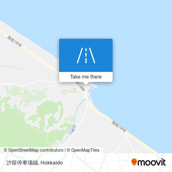 沙留停車場線 map