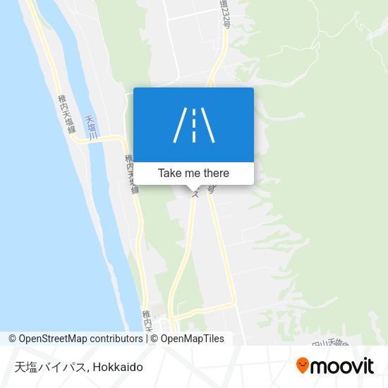 天塩バイパス map