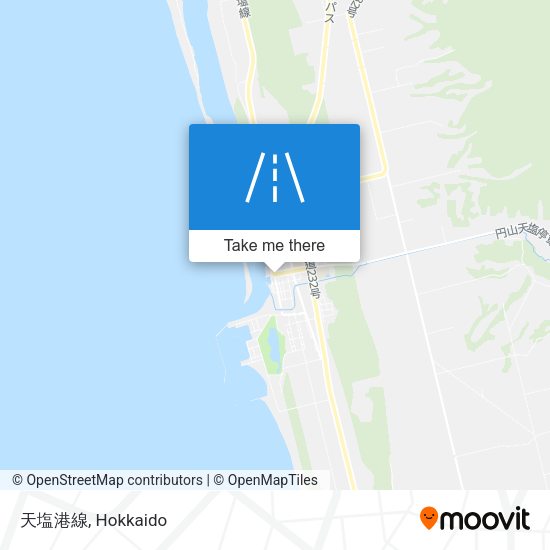 天塩港線 map