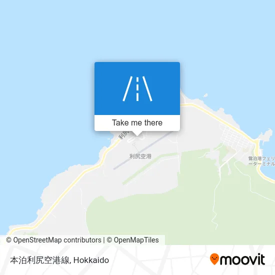 本泊利尻空港線 map
