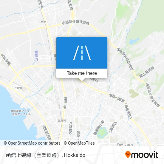 Hakodate Kamiiso Line (Industrial Road) map
