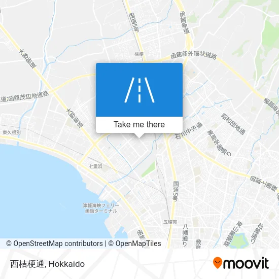 西桔梗通 map