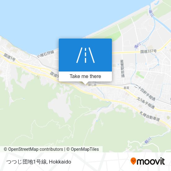 つつじ団地1号線 map