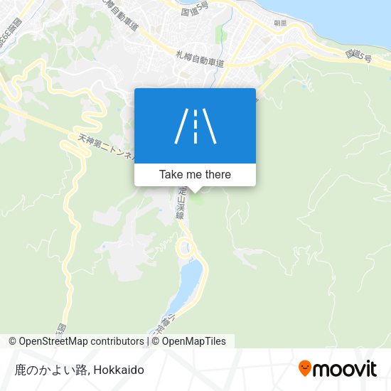鹿のかよい路 map