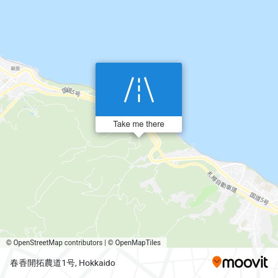 春香開拓農道1号 map