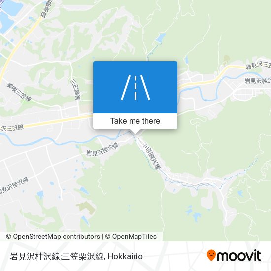 岩見沢桂沢線;三笠栗沢線 map