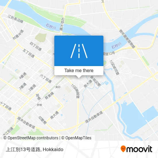 上江別13号道路 map