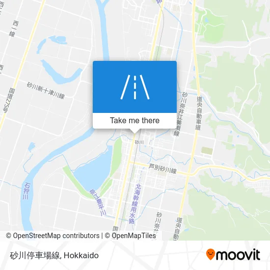砂川停車場線 map