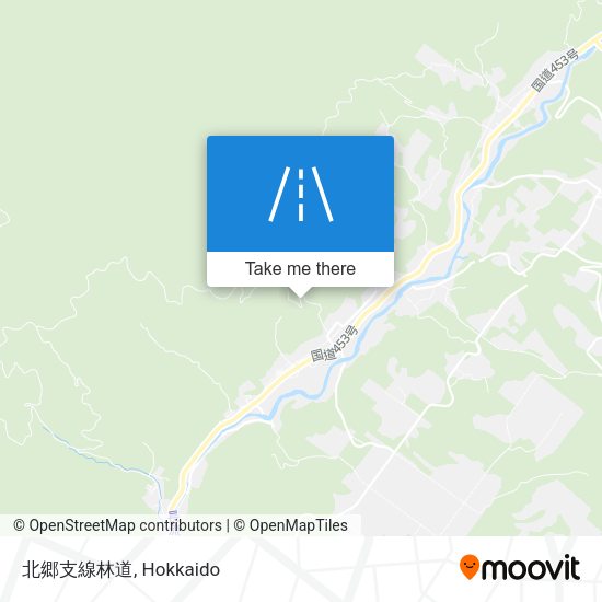 北郷支線林道 map
