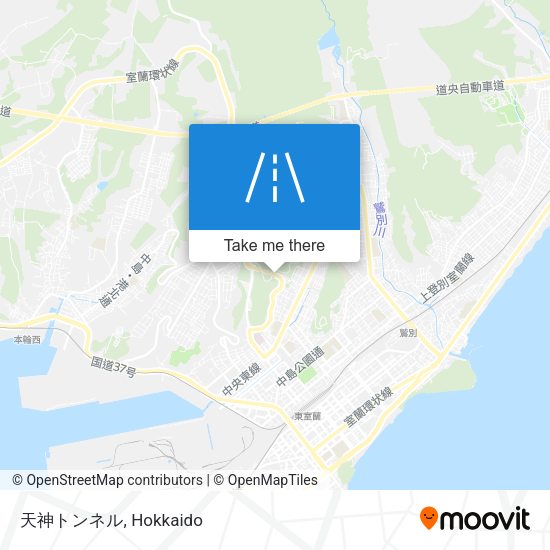 天神トンネル map