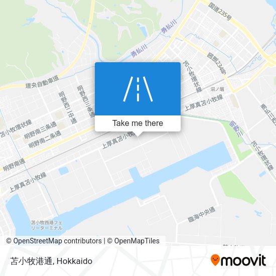 苫小牧港通 map