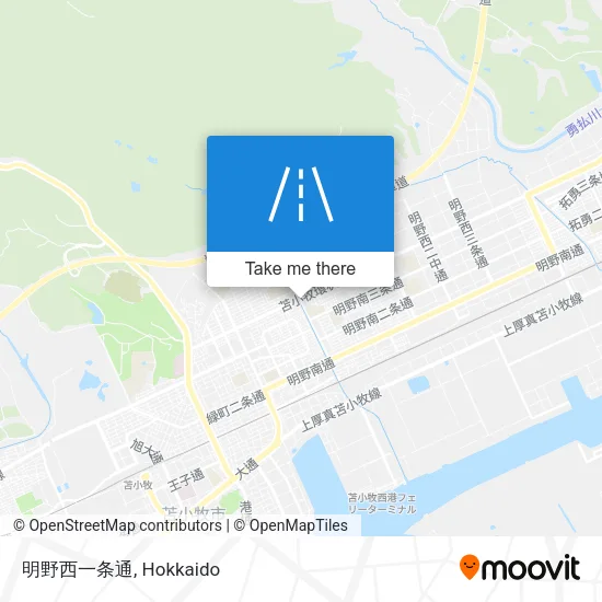 Akeno West First Street map