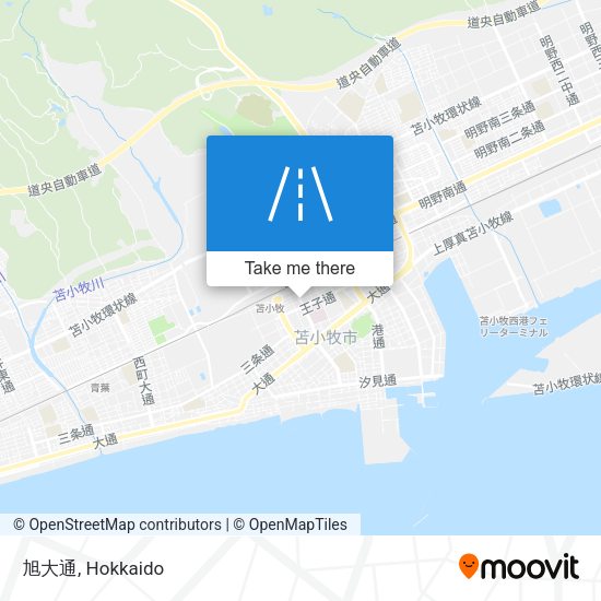 旭大通 map