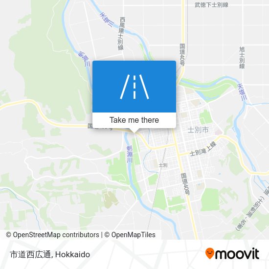 市道西広通 map