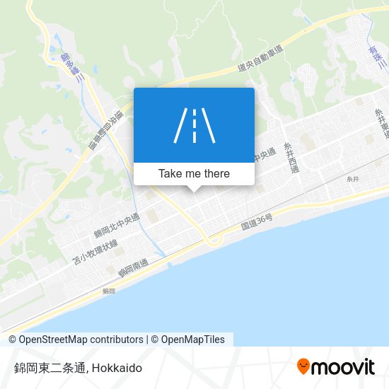 錦岡東二条通 map