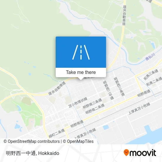 明野西一中通 map