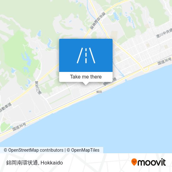錦岡南環状通 map