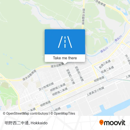 明野西二中通 map