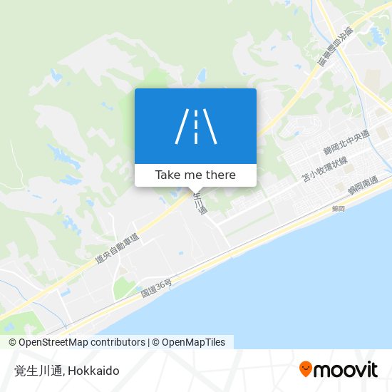 覚生川通 map