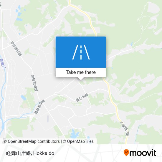 軽舞山岸線 map