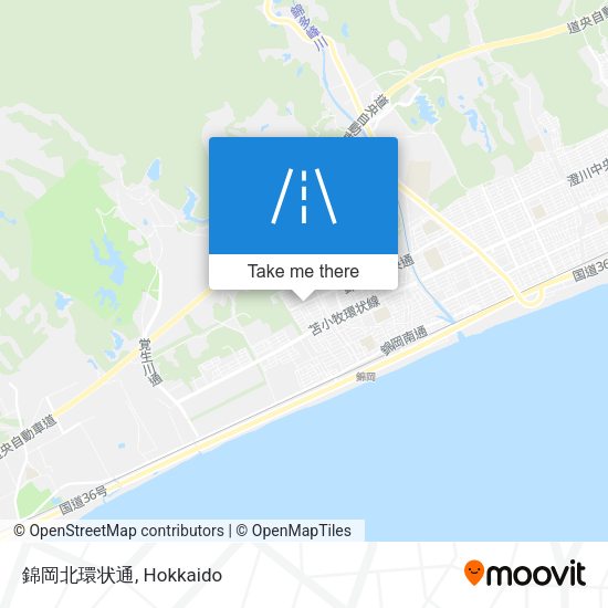 錦岡北環状通 map