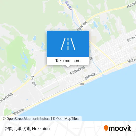 錦岡北環状通 map