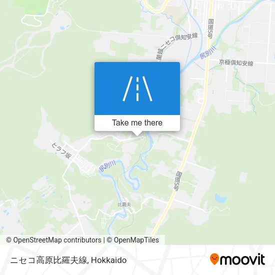 Niseko Highland Hirafu Line map