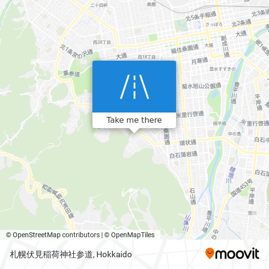 札幌伏見稲荷神社参道 map