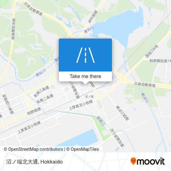 沼ノ端北大通 map
