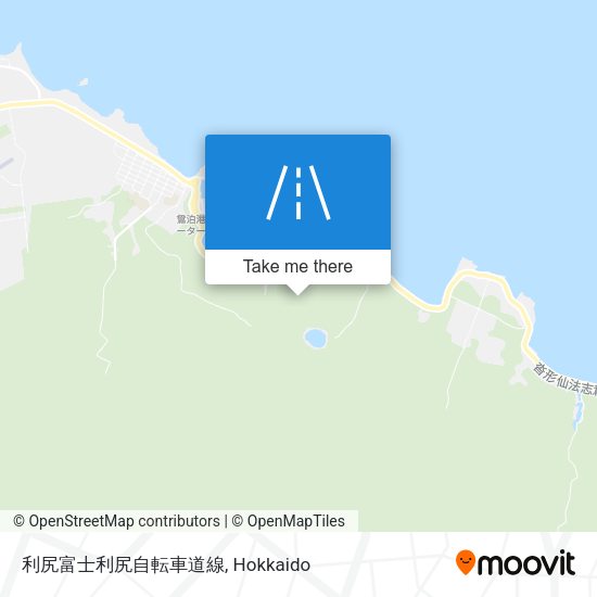 利尻富士利尻自転車道線 map