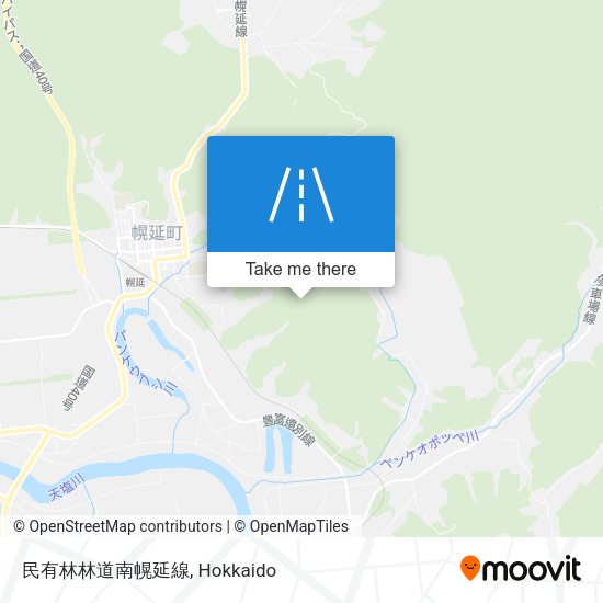 民有林林道南幌延線 map