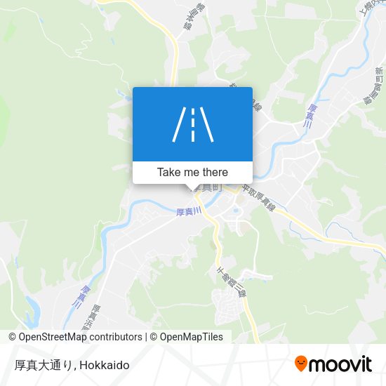 厚真大通り map