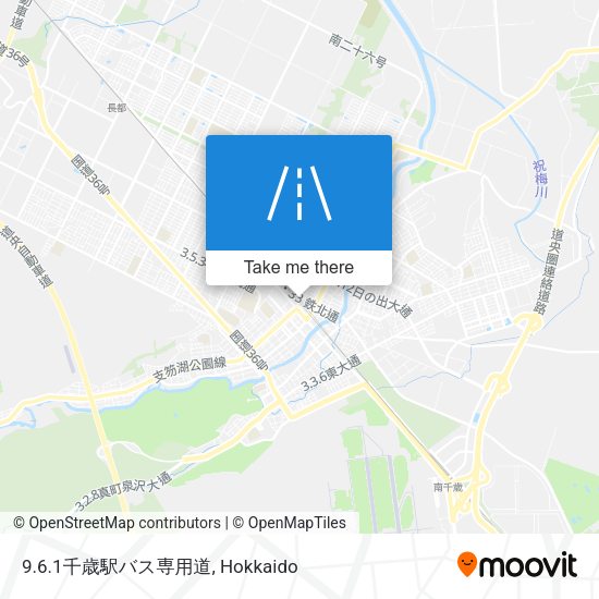 9.6.1千歳駅バス専用道 map