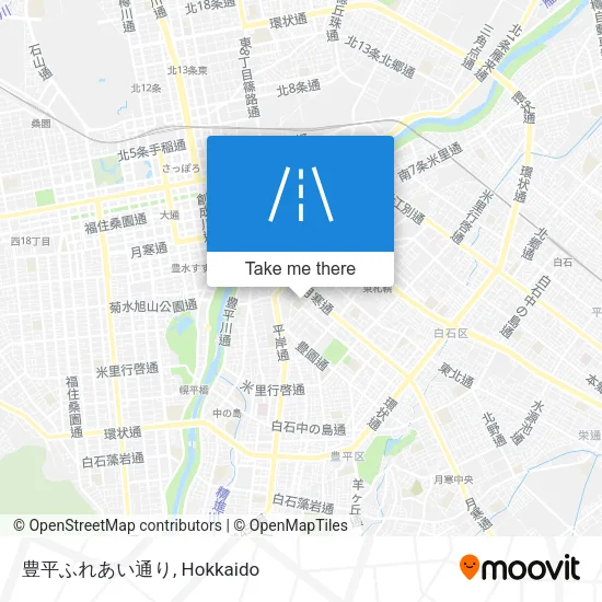 豊平ふれあい通り map