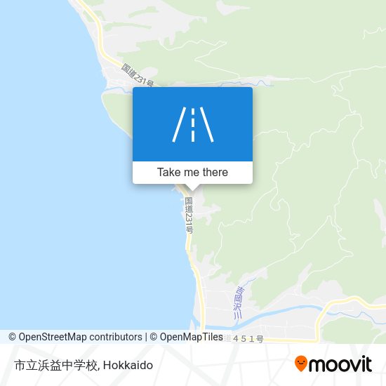 市立浜益中学校 map