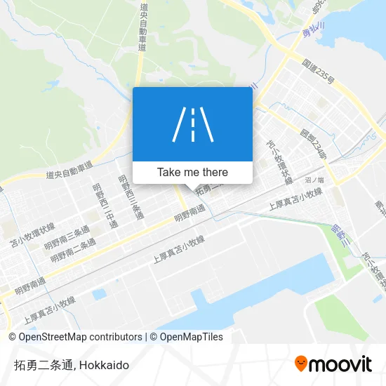 Takuyu Second Street map