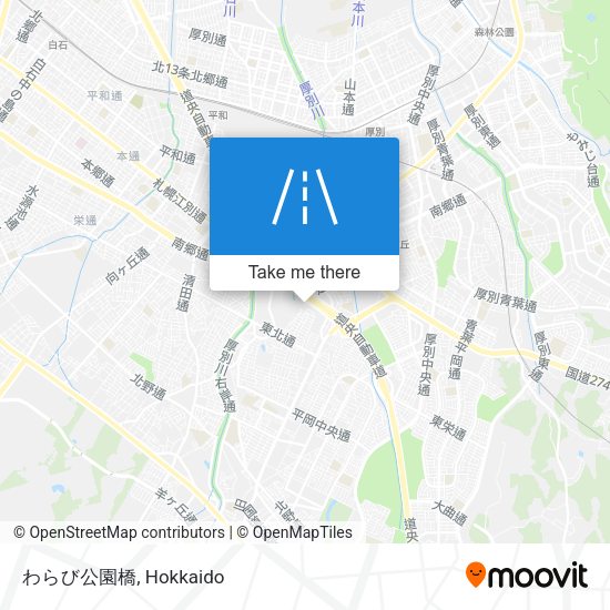わらび公園橋 map