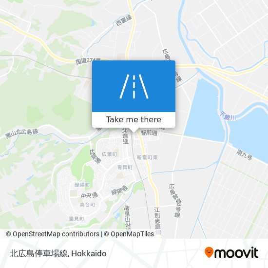 北広島停車場線 map