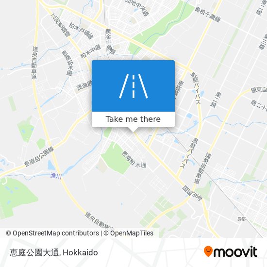 恵庭公園大通 map