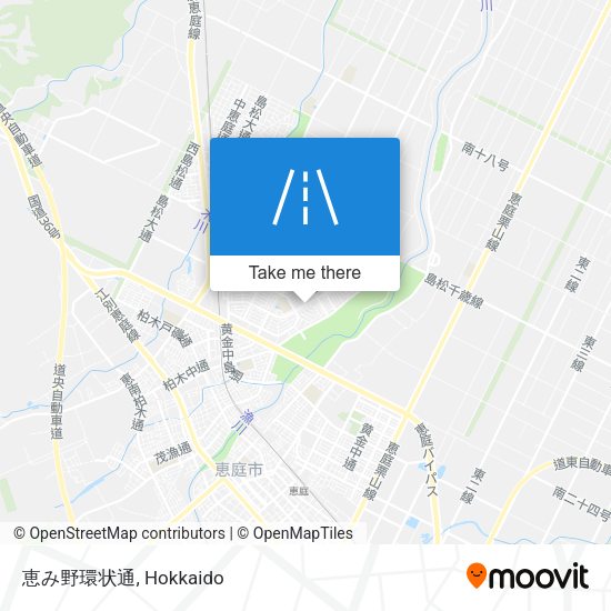 恵み野環状通 map
